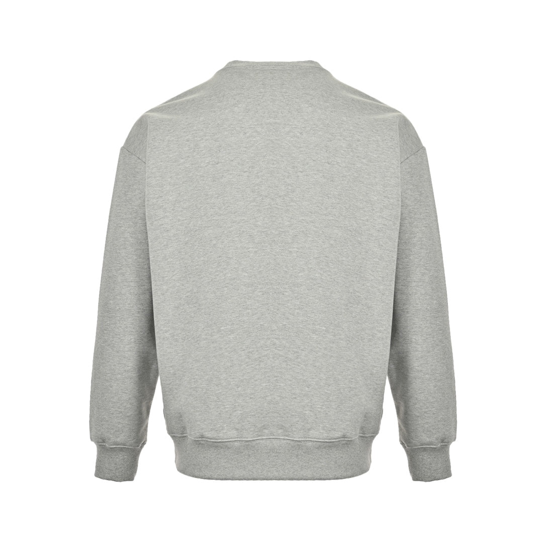 Silver label embroidered logo crew neck sweatshirt