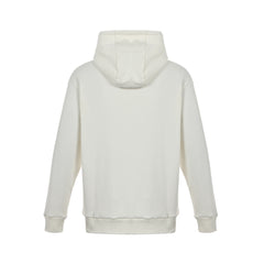 embroidered logo hooded sweatshirt