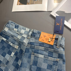 Checkerboard logo shorts