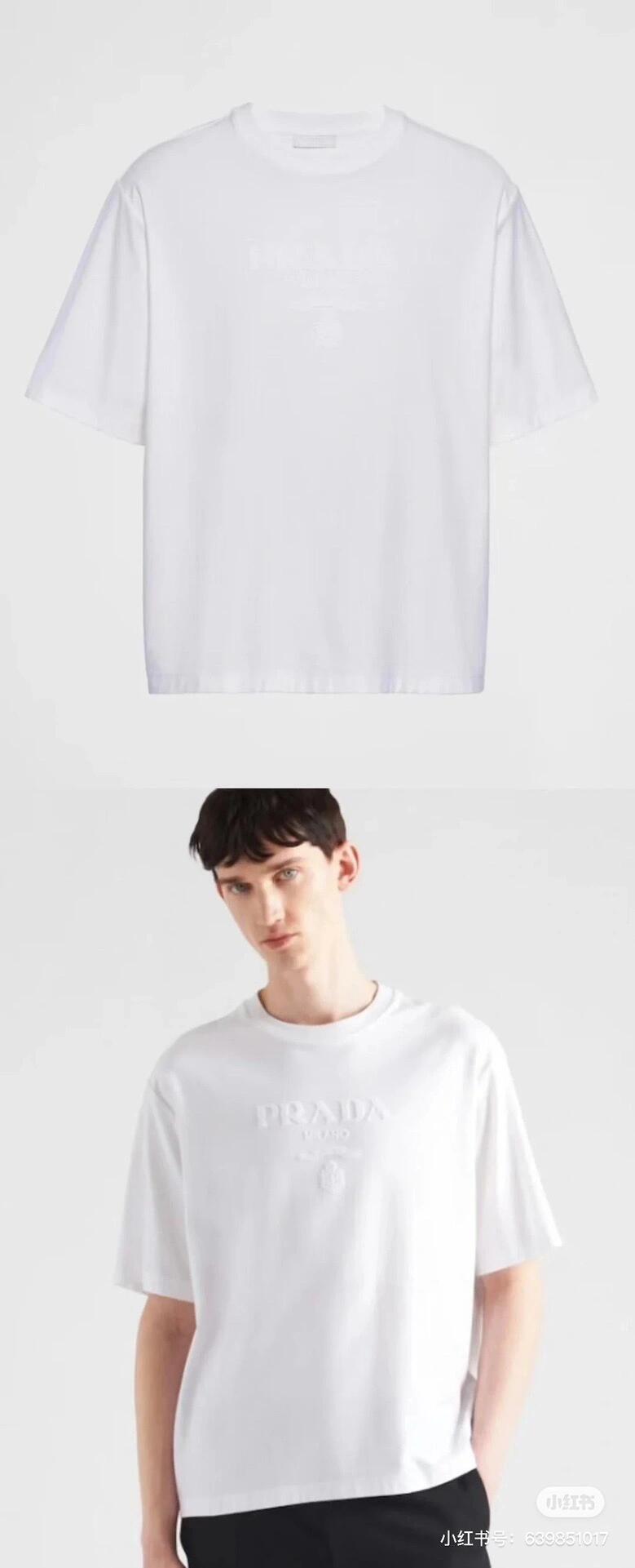 New embroidered logo round neck t-shirt