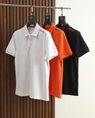 Men's high-end business casual polo short-sleeved POLO shirt