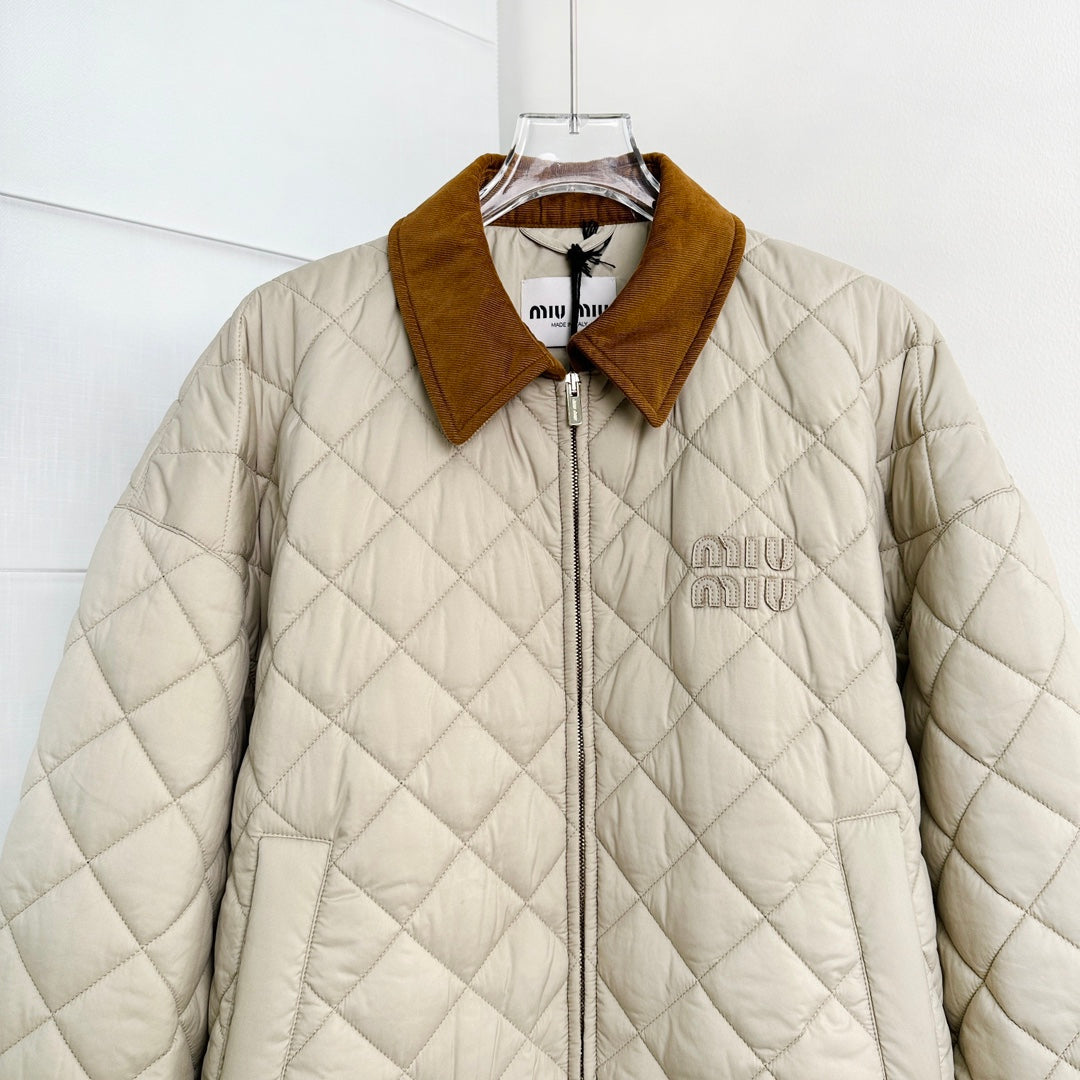 rhombus cotton jacket