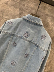 Embroidered denim jacket