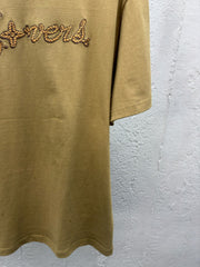 Hemp rope letter short sleeves