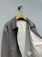 Preppy style fake two piece coat