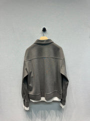 Preppy style fake two piece coat