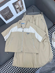 Short-sleeved top + skirt set