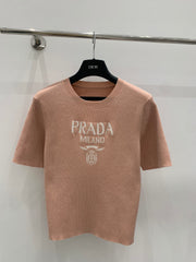 Classic knitted crew neck short sleeves