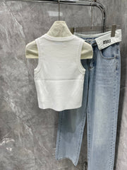 Short slim vest