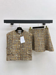 Celebrity style tweed suit