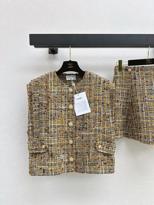 Celebrity style tweed suit