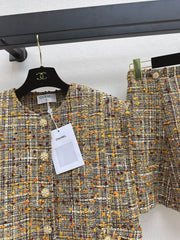 Celebrity style tweed suit