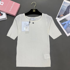 Short-sleeved elastic slim fit