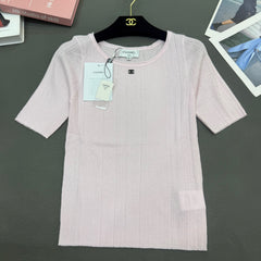 Short-sleeved elastic slim fit