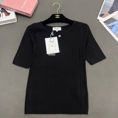 Short-sleeved elastic slim fit