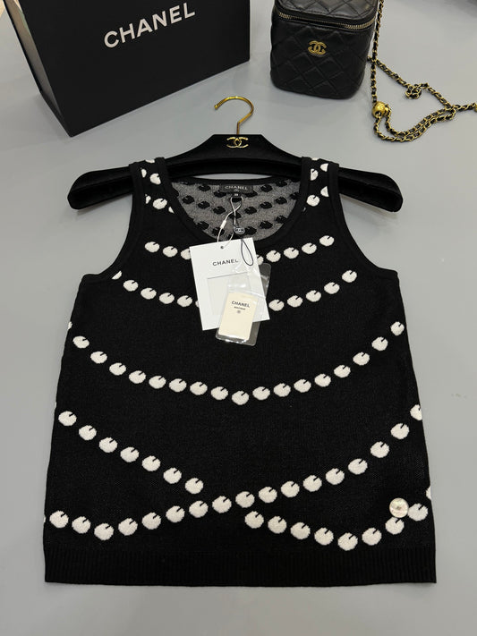 Polka dot vest