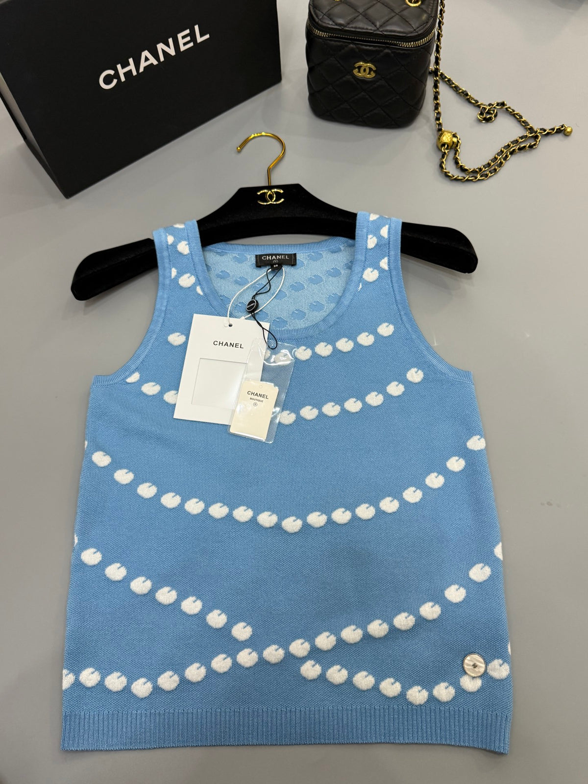 Polka dot vest