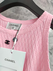 Round neck three-dimensional diamond vest