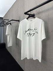 Signature flocked short sleeves