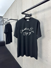 Signature flocked short sleeves