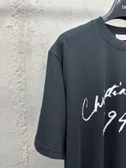 Signature flocked short sleeves