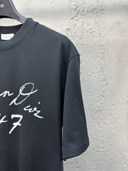 Signature flocked short sleeves
