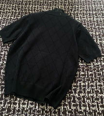 Medal design knitted short sleeves
