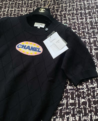 Medal design knitted short sleeves