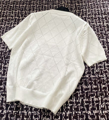Medal design knitted short sleeves