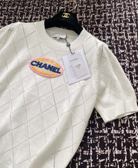Medal design knitted short sleeves