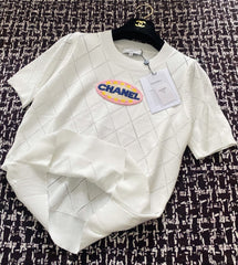 Medal design knitted short sleeves
