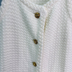 Crochet knitted vest dress