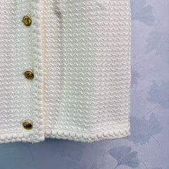 Crochet knitted vest dress