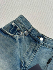Simple denim shorts