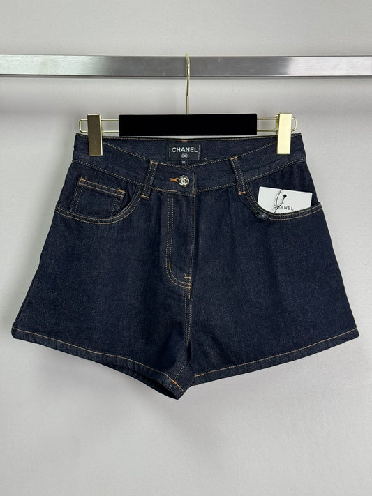 New denim shorts