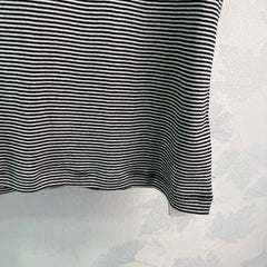 Striped round neck short sleeves