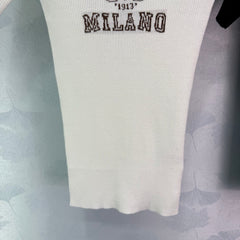 Long knitted short sleeves