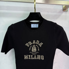 Long knitted short sleeves