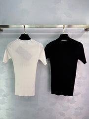 Long knitted short sleeves