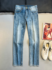 Pocket print jeans
