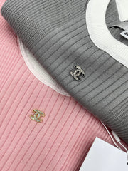 Short-sleeved knitted