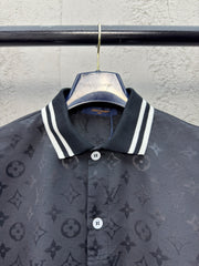 Jacquard full-print POLO shirt