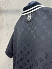 Jacquard full-print POLO shirt