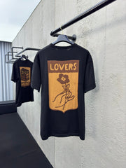 Box flower woolen short sleeves