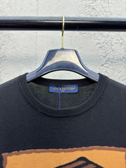 Box flower woolen short sleeves