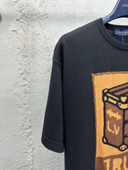 Box flower woolen short sleeves