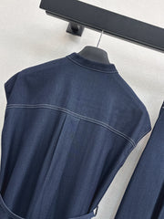 Denim suit