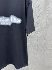 Printed letter fluorescent short sleeves