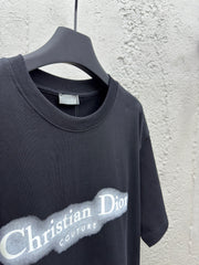 Printed letter fluorescent short sleeves