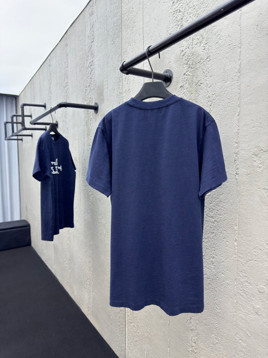 Letter embroidered short sleeves